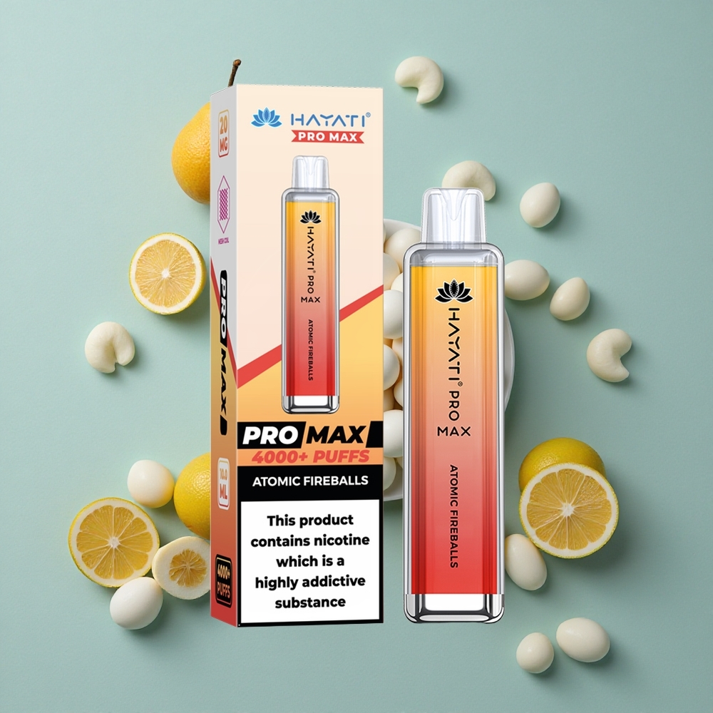 Hayati Pro Max 4000 Puffs Atomic Feuerbällchen Dual 11 Ohm Mesh Coil vape großhandel Deutschland