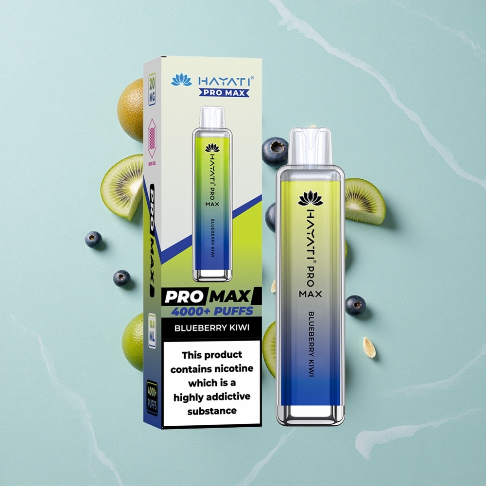 Hayati Pro Max 4000 Puffs Blaubeere-Kiwi Einweg-Vape mit 1400mAh Akku vape großhandel Deutschland