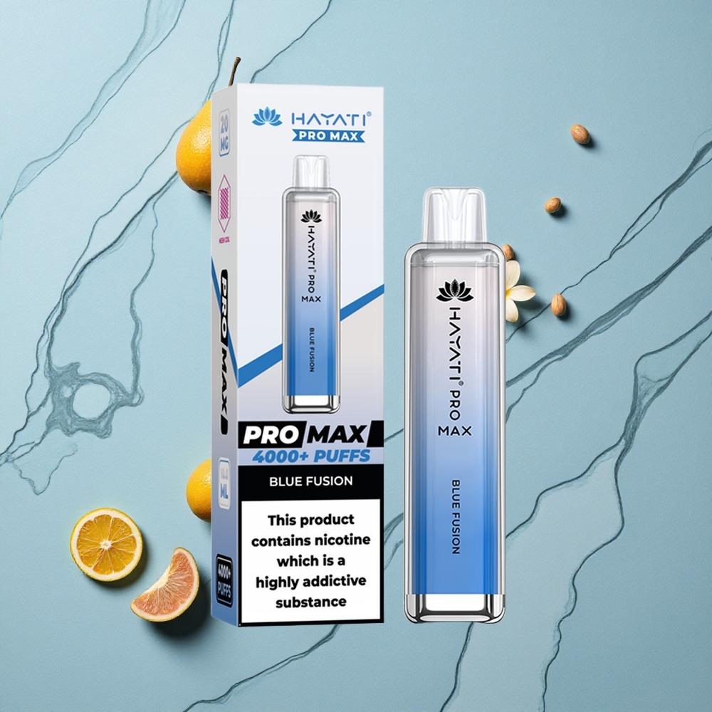 Hayati Pro Max 4000 Puffs Blaue Fusion LED Beleuchtung vape großhandel Deutschland
