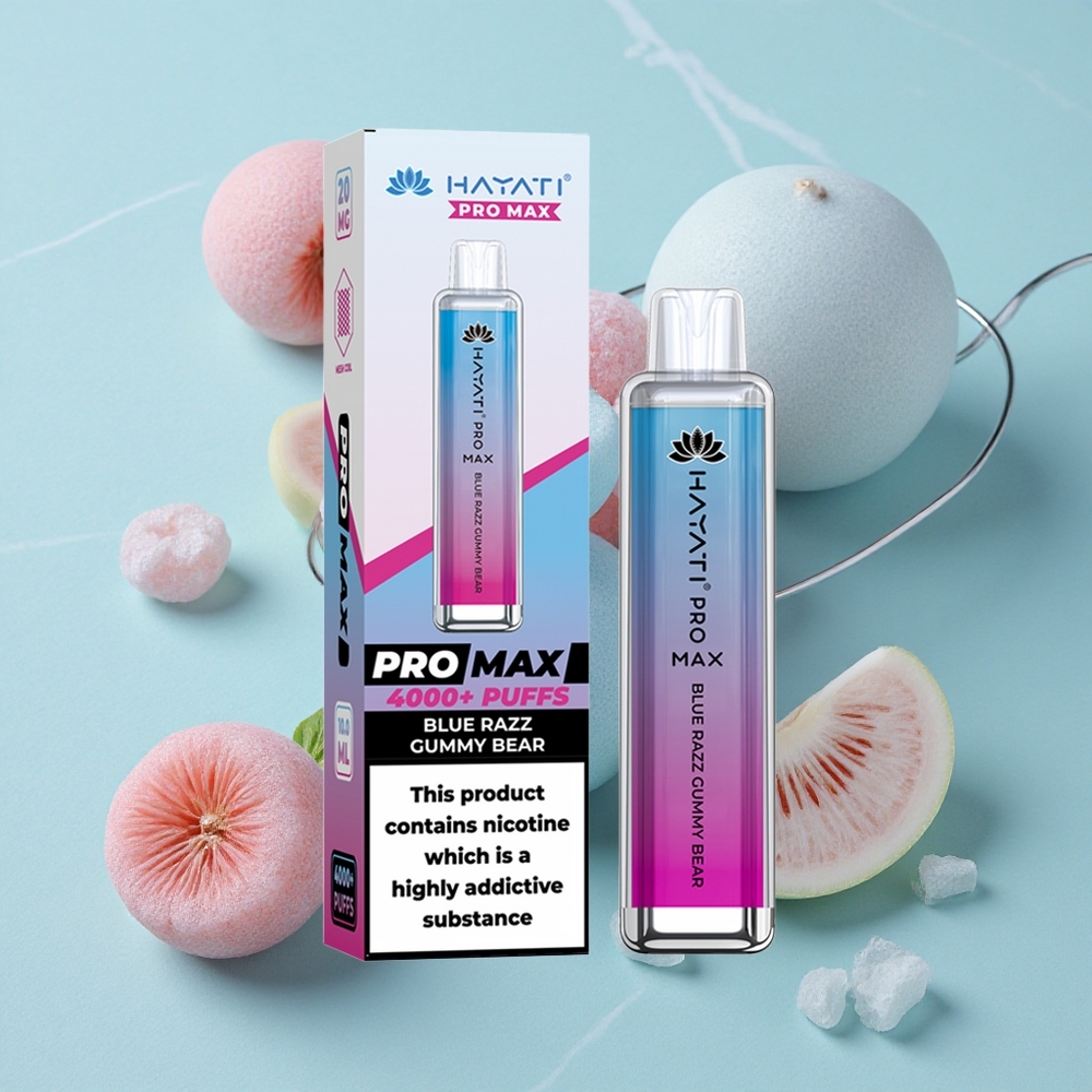 Hayati Pro Max 4000 Puffs Blaue Himbeere Gummibärchen Einweg-Vape mit 1400mAh Akku vape großhandel Deutschland