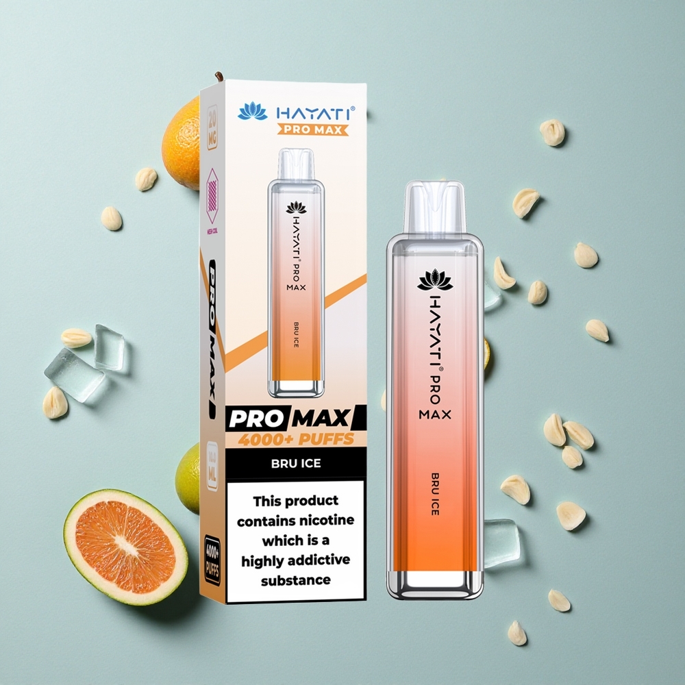 Hayati Pro Max 4000 Puffs Einweg-Vape Bru Eis vape großhandel Deutschland