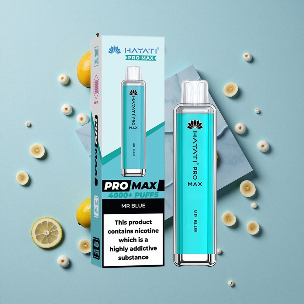 Hayati Pro Max 4000 Puffs Einweg-Vape Herr Blau Dual 11 Ohm Mesh Coil vape großhandel Deutschland