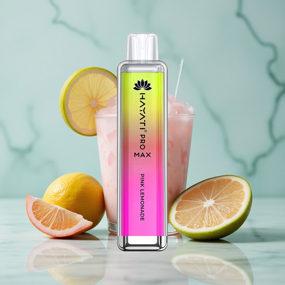 Hayati Pro Max 4000 Puffs Einweg-Vape Pink Lemonade Wiederaufladbar Dual 11 Ohm Mesh Coil vape großhandel Deutschland
