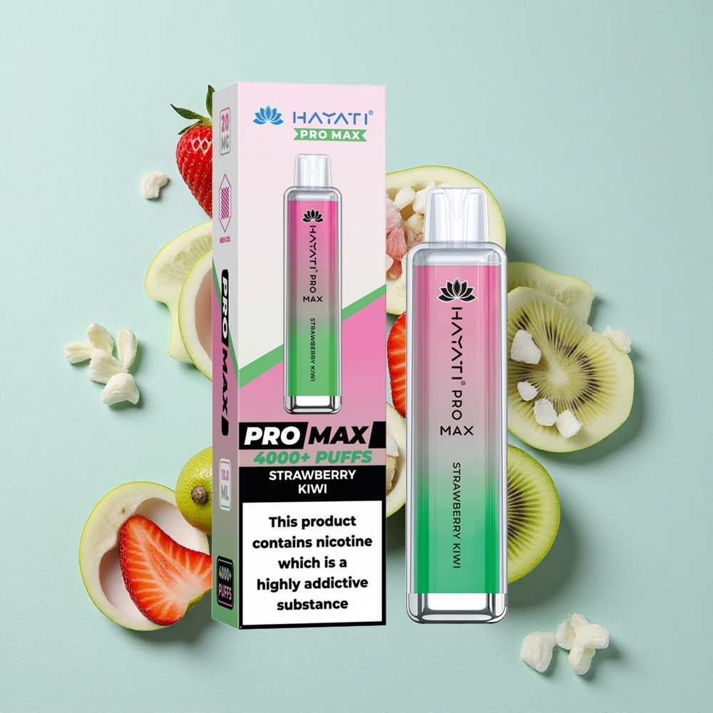Hayati Pro Max 4000 Puffs Erdbeer-Kiwi Aromen Dual 11 Ohm Mesh Coil vape großhandel Deutschland