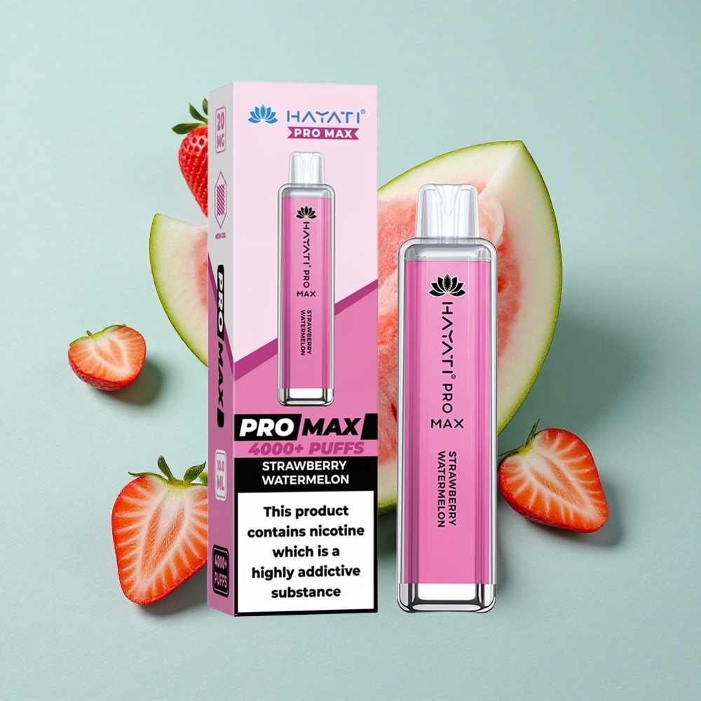 Hayati Pro Max 4000 Puffs Erdbeer-Wassermelone Dual 11 Ohm Mesh Coil vape großhandel Deutschland