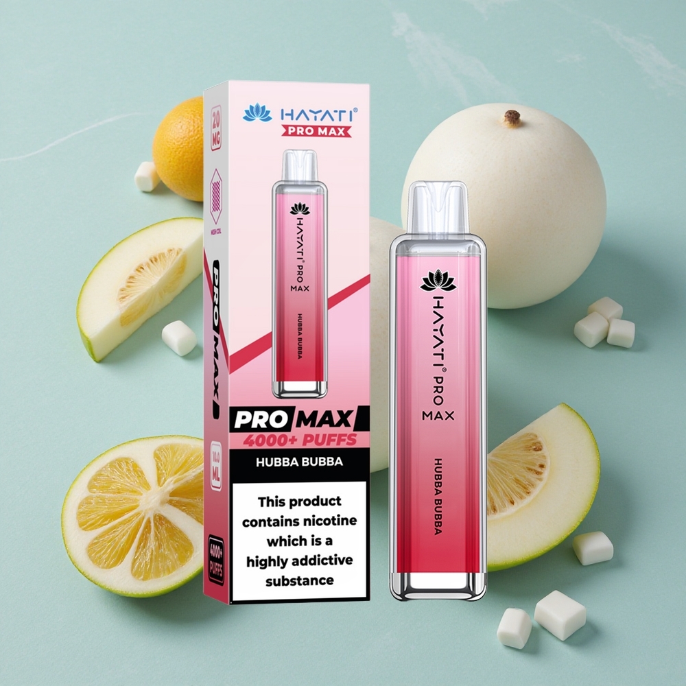Hayati Pro Max 4000 Puffs Hubba Bubba Geschmack LED-Leuchte 1400mAh vape großhandel Deutschland