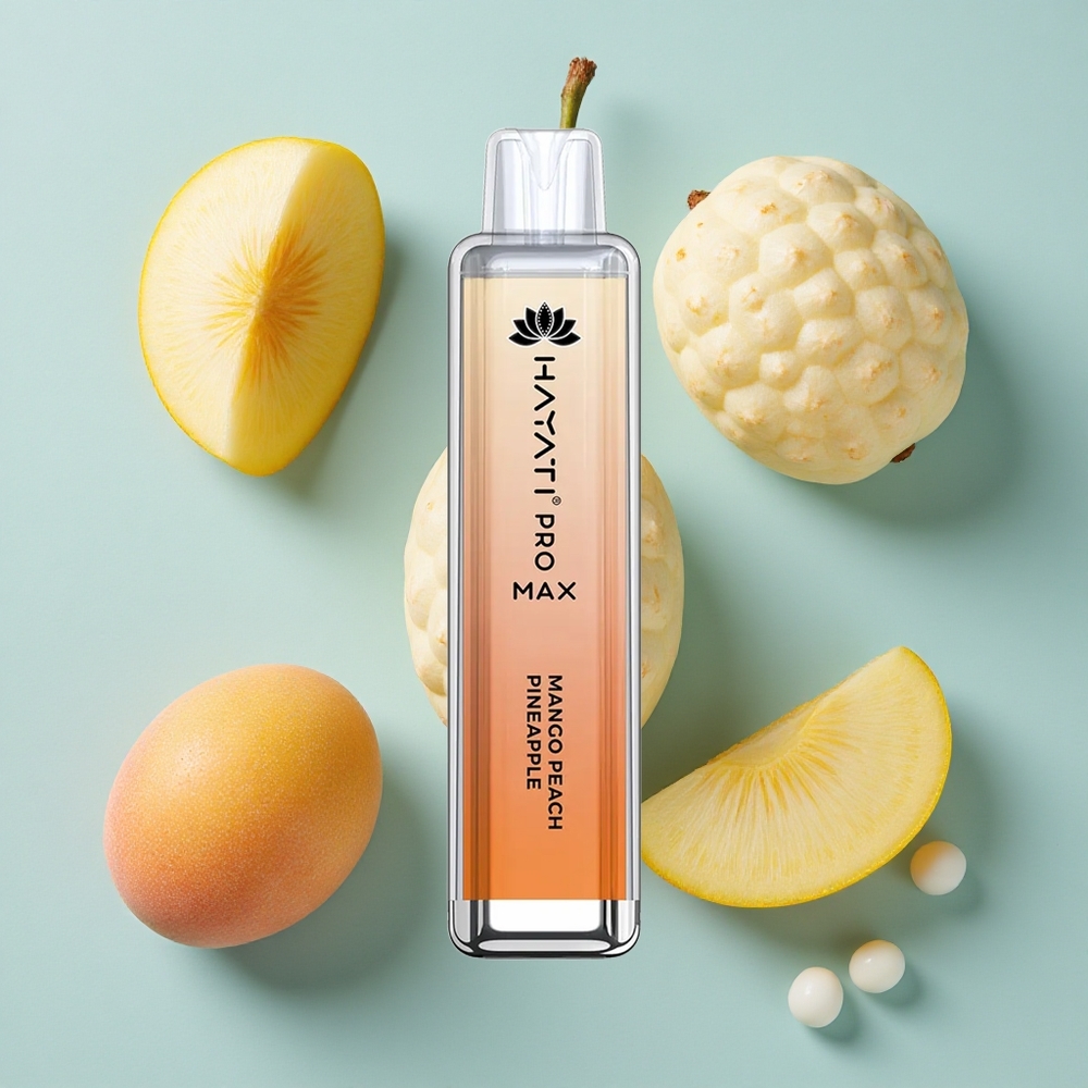 Hayati Pro Max 4000 Puffs Mango Pfirsich Ananas LED Licht vape großhandel Deutschland