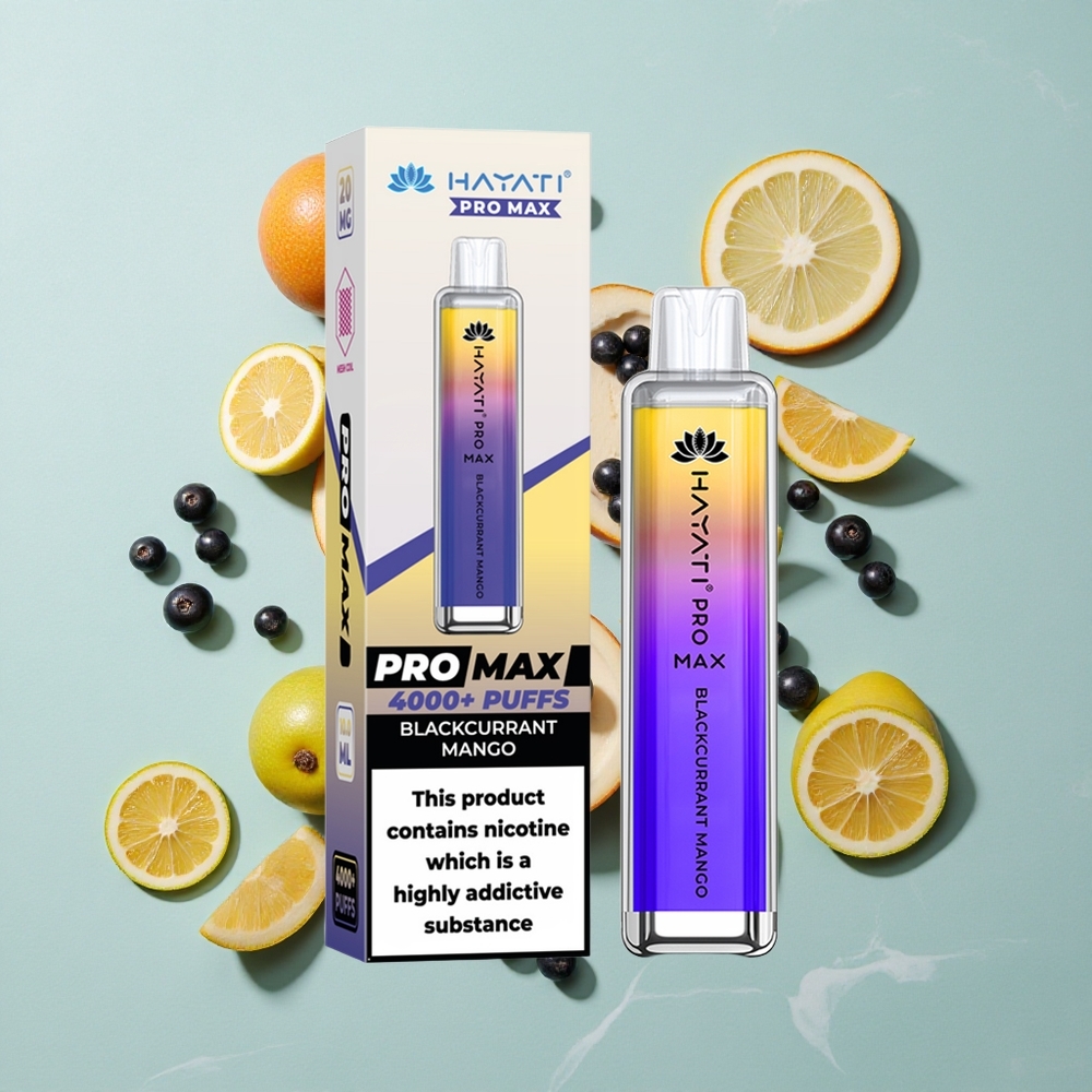 Hayati Pro Max 4000 Puffs Schwarzbeere Mango Dual 11 Ohm Mesh Coil vape großhandel Deutschland