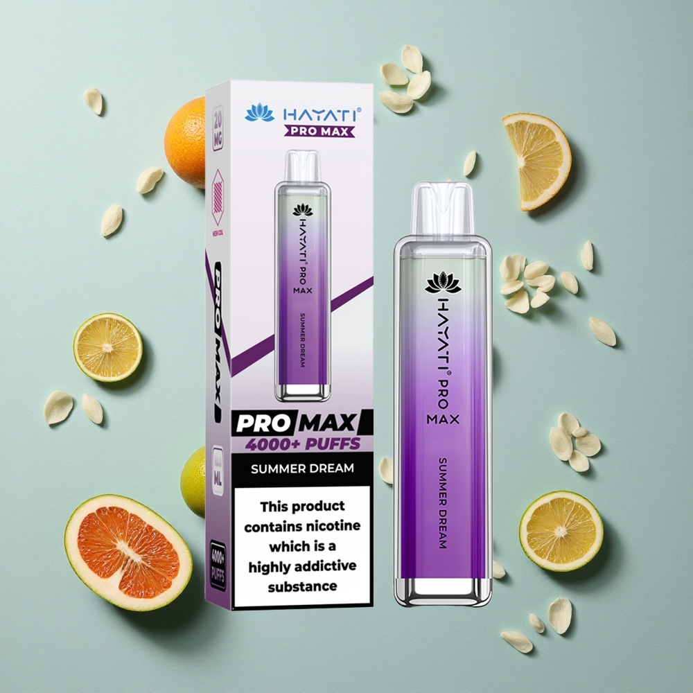 Hayati Pro Max 4000 Puffs Sommer Traum Dual 11 Ohm Mesh Coil vape großhandel Deutschland