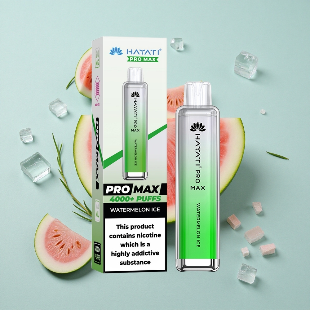 Hayati Pro Max 4000 Puffs Wassermelone Eis LED-Leuchte vape großhandel Deutschland
