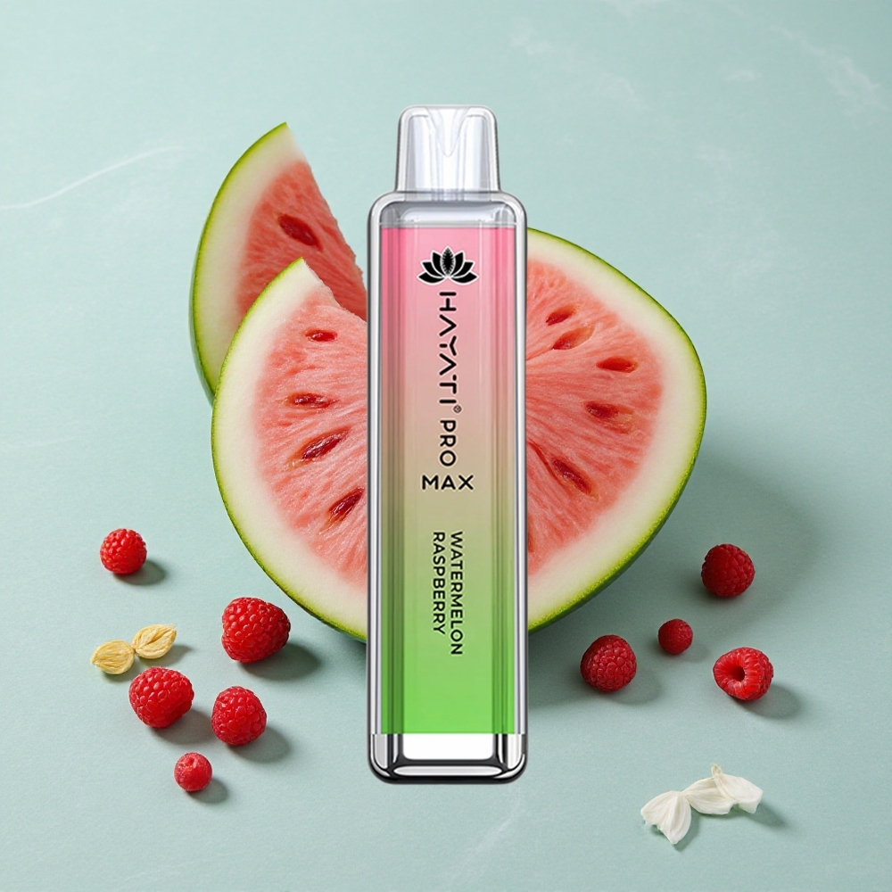 Hayati Pro Max 4000 Puffs Wassermelone Himbeere 1400mAh wiederaufladbar vape großhandel Deutschland