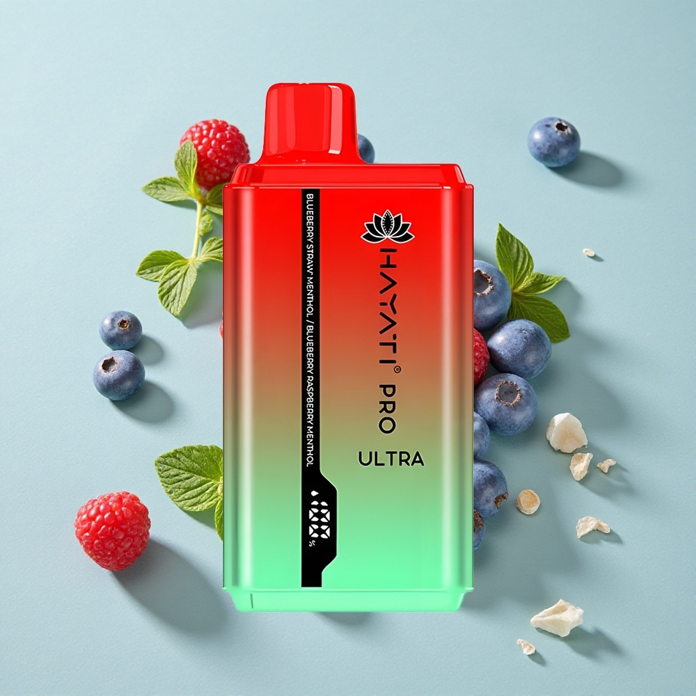 Hayati Pro Ultra 15000 Puffs Blaubeere Erdbeer Minze 24ml E-Liquid vape großhandel Deutschland