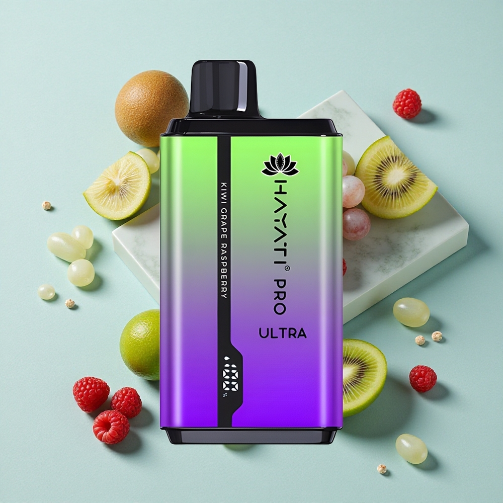 Hayati Pro Ultra 15000 Puffs Kiwi Traube Himbeere 24ml 2 Nikotin vape großhandel Deutschland