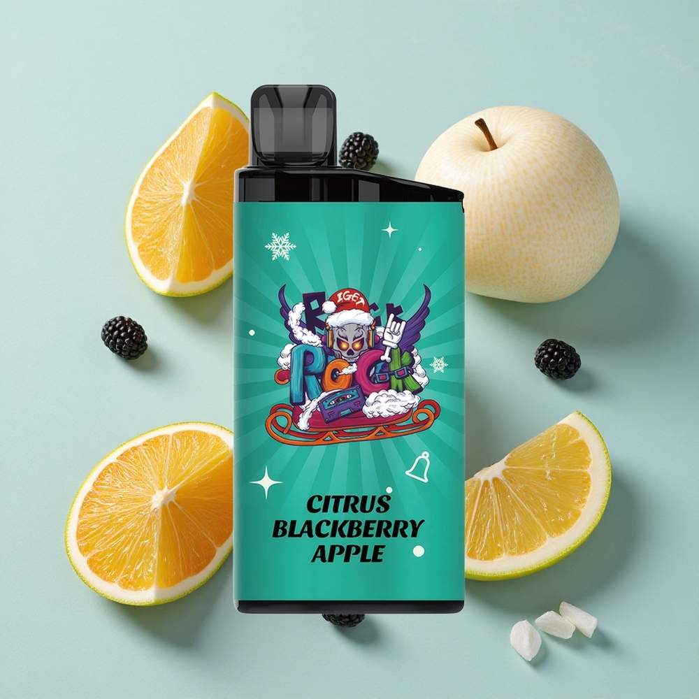 IGET Bar 3500 Puffs Zitrone-Brombeere-Apfel 12 Ohm Mesh Coil vape großhandel Deutschland