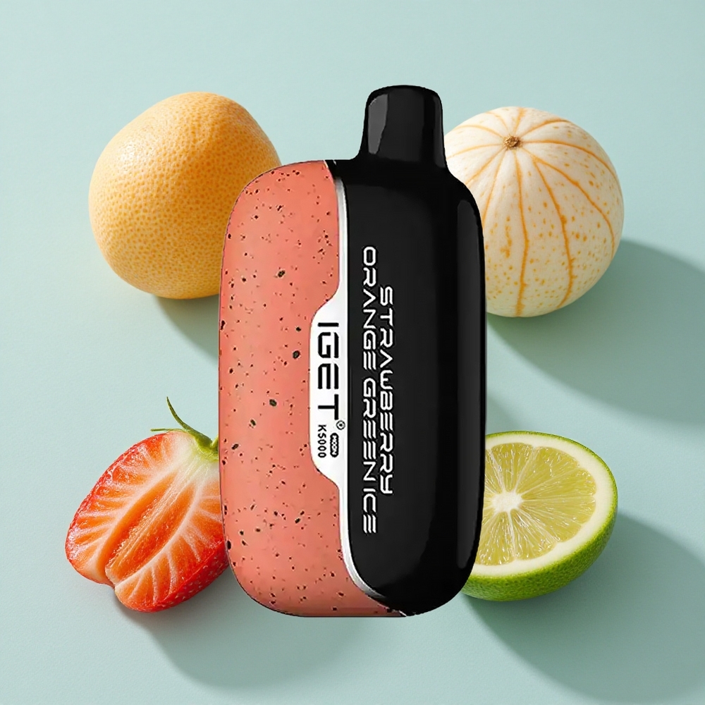 IGET Moon K5000 Puffs Erdbeere Orange Grünes Eis 5000 Puffs vape großhandel Deutschland