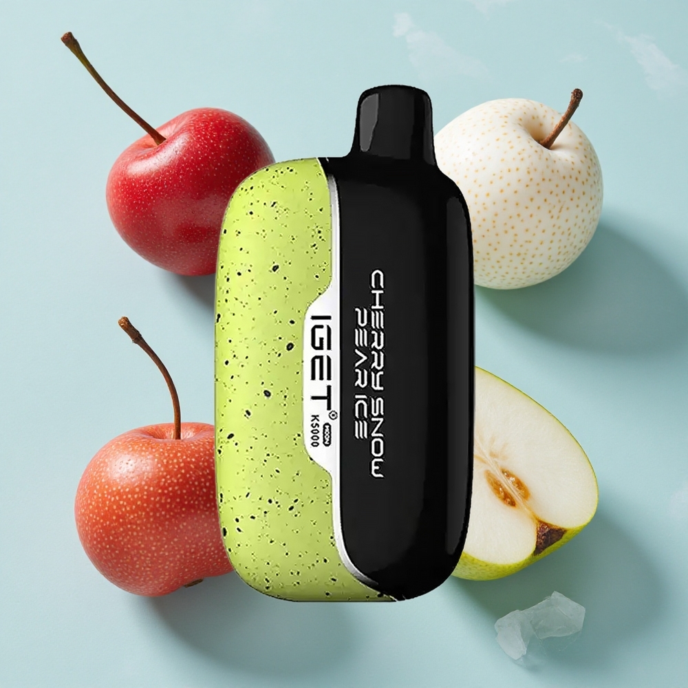 IGET Moon K5000 Puffs Kirsch Schneebirne Eis Vape mit 5000 Puffs und Mesh Coil 135 Ohm vape großhandel Deutschland