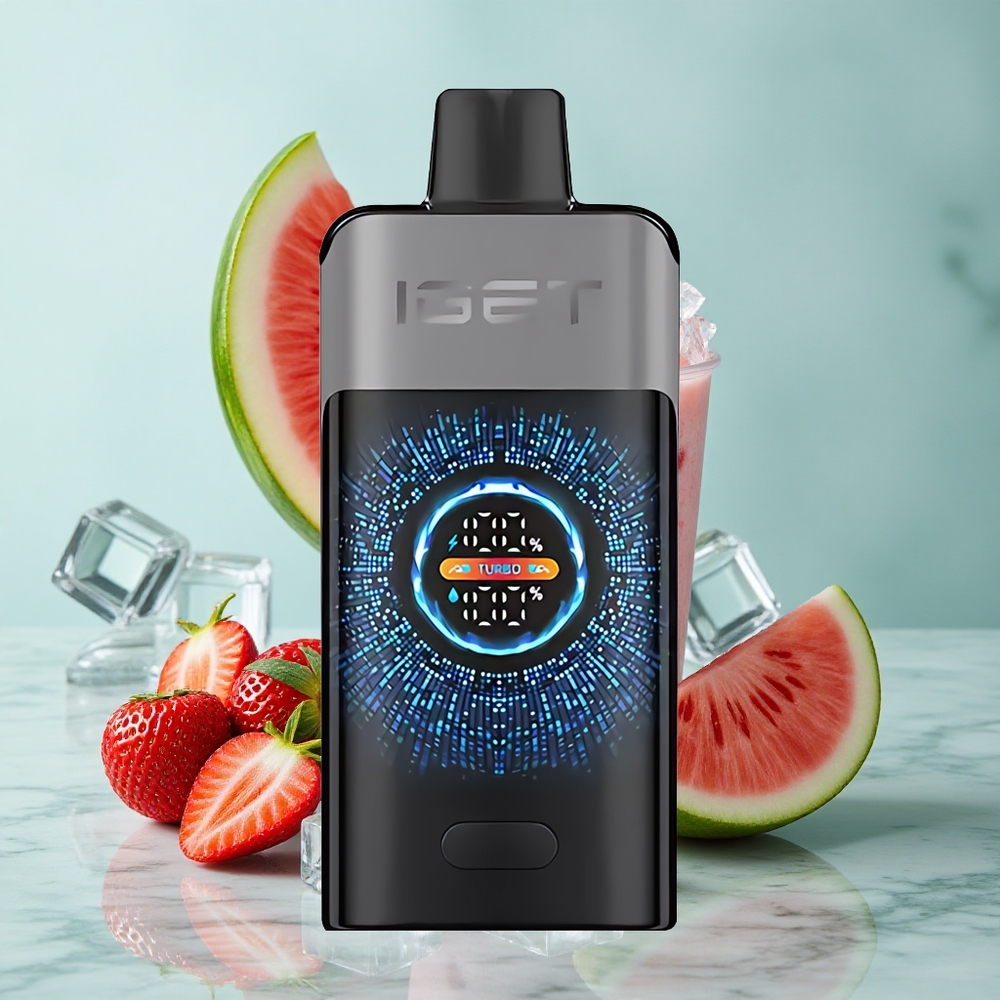 IGET ONE 12000 Puffs Erdbeer-Wassermelone-Eis 2700 mAh Dual Mesh Coil vape großhandel Deutschland