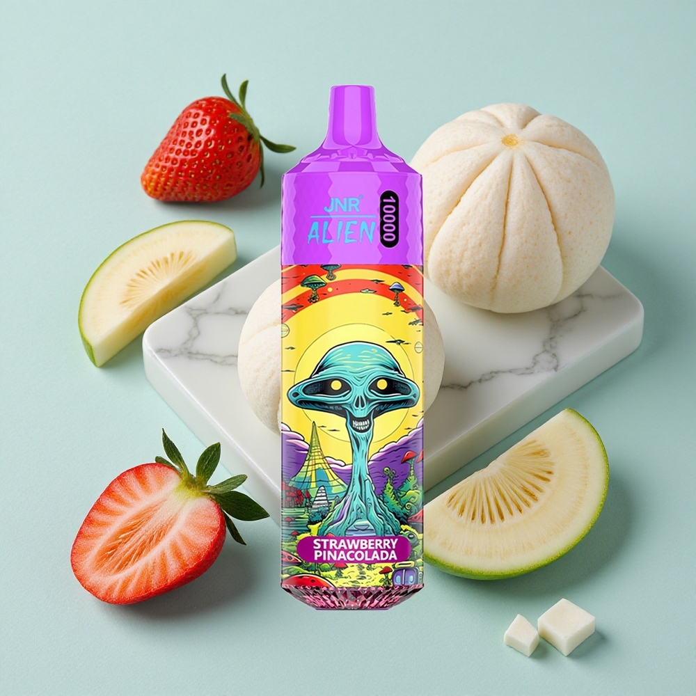 JNR Alien 10000 Puffs Erdbeer Pina Colada 850mAh LED RGB vape großhandel Deutschland