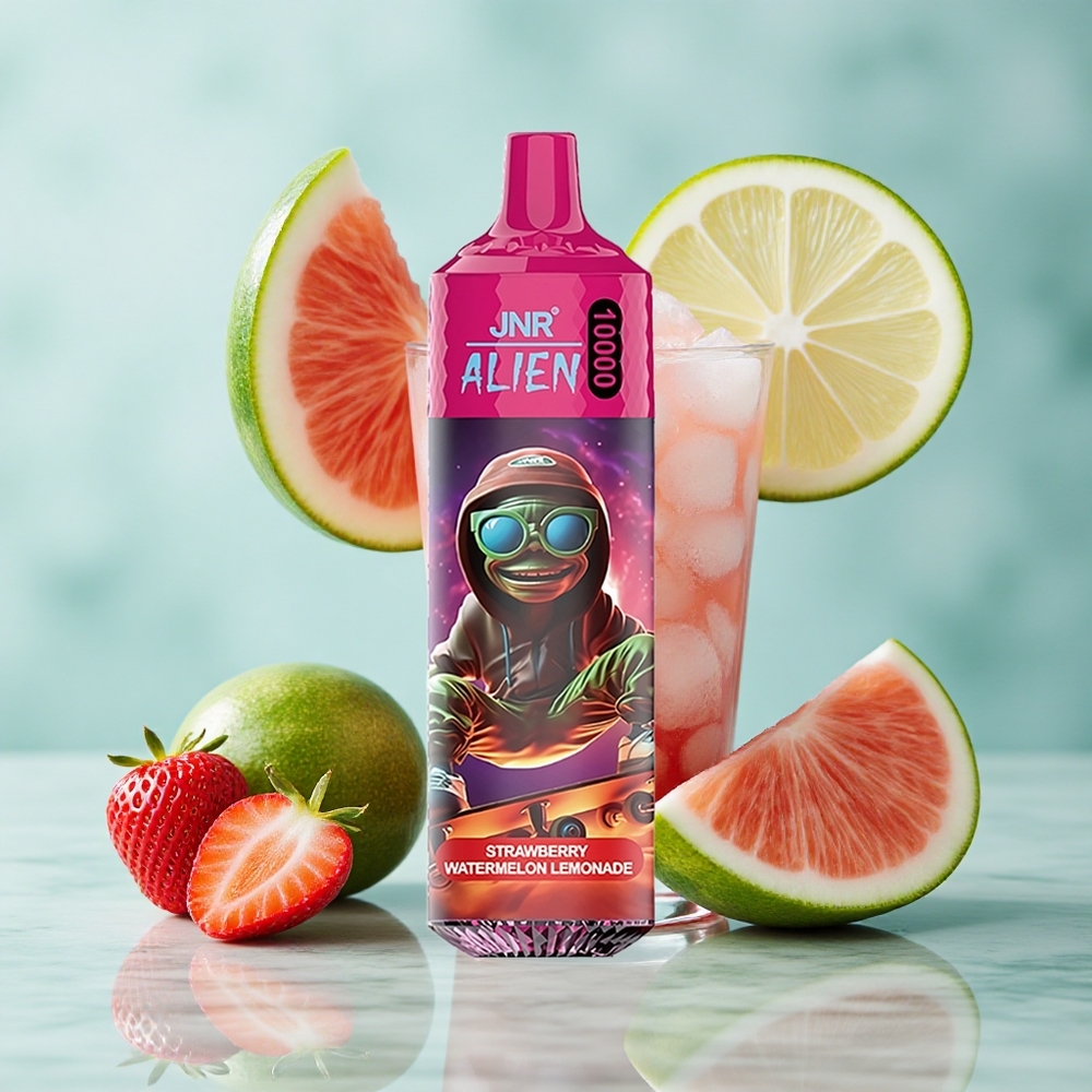 JNR Alien 10000 Puffs Erdbeer Wassermelone Limonade 20ml E-Liquid LED RGB vape großhandel Deutschland