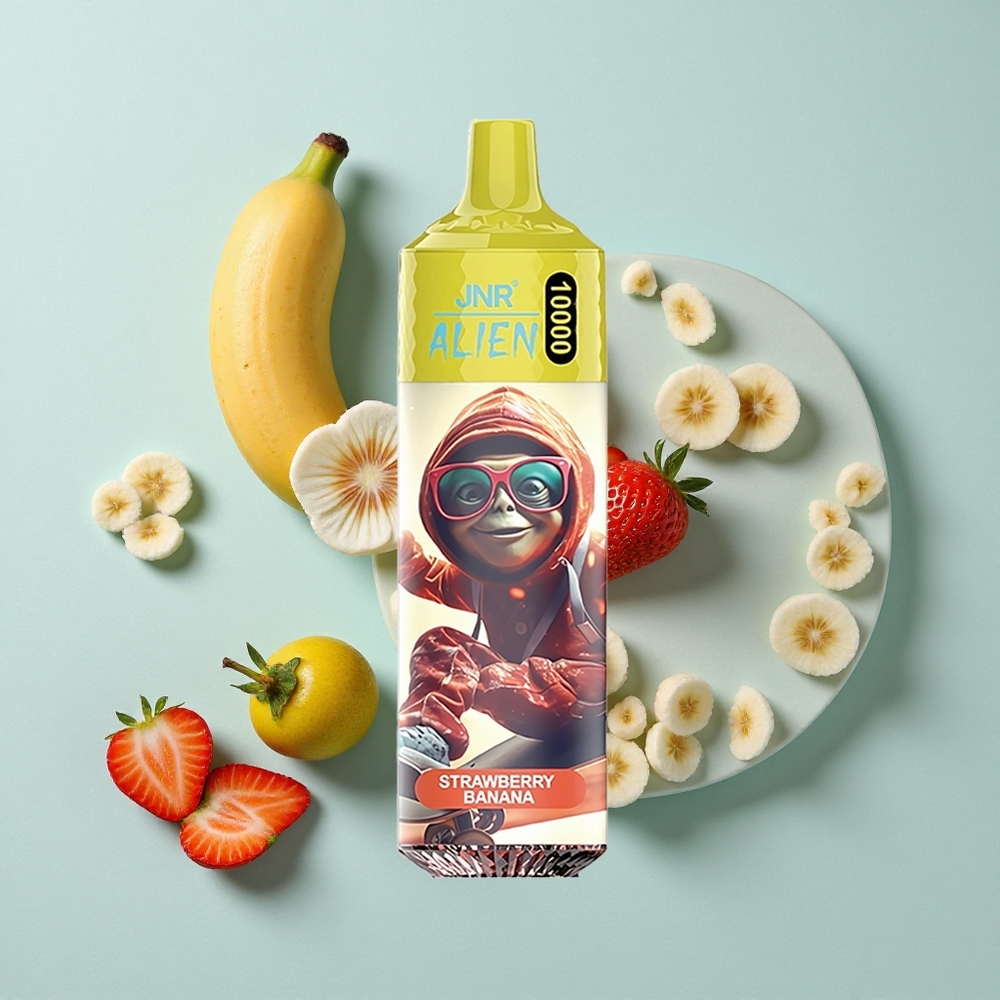 JNR Alien 10000 Puffs Erdbeere Banane 850mAh Typ-C LED vape großhandel Deutschland
