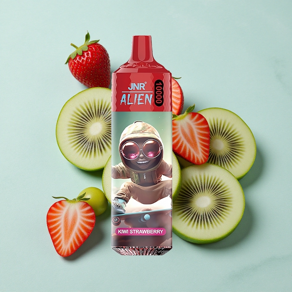 JNR Alien 10000 Puffs Kiwi-Erdbeere 850mAh RGB LED vape großhandel Deutschland