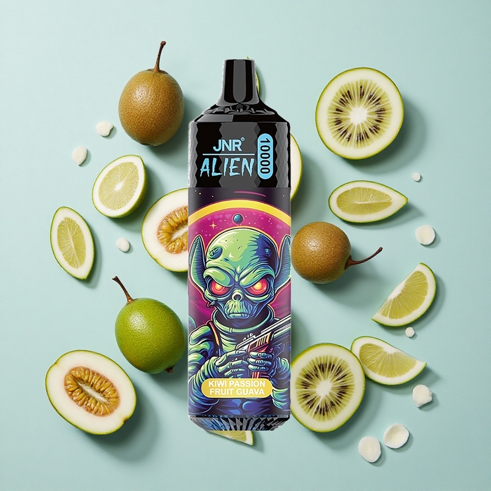 JNR Alien 10000 Puffs Kiwi Passionsfrucht Guava 850mAh RGB LED vape großhandel Deutschland