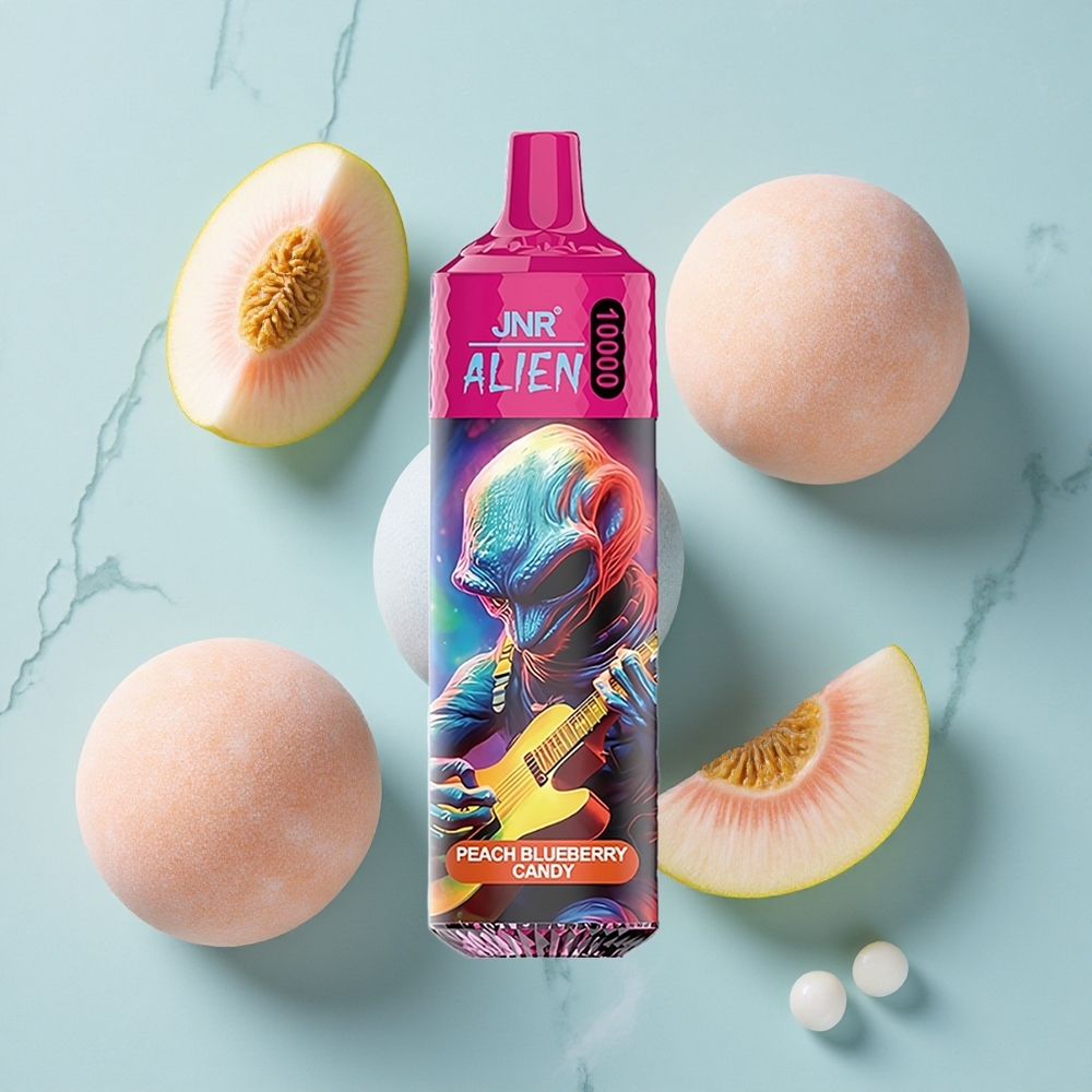 JNR Alien 10000 Puffs Pfirsich-Heidelbeere-Bonbon 20ml E-Liquid vape großhandel Deutschland