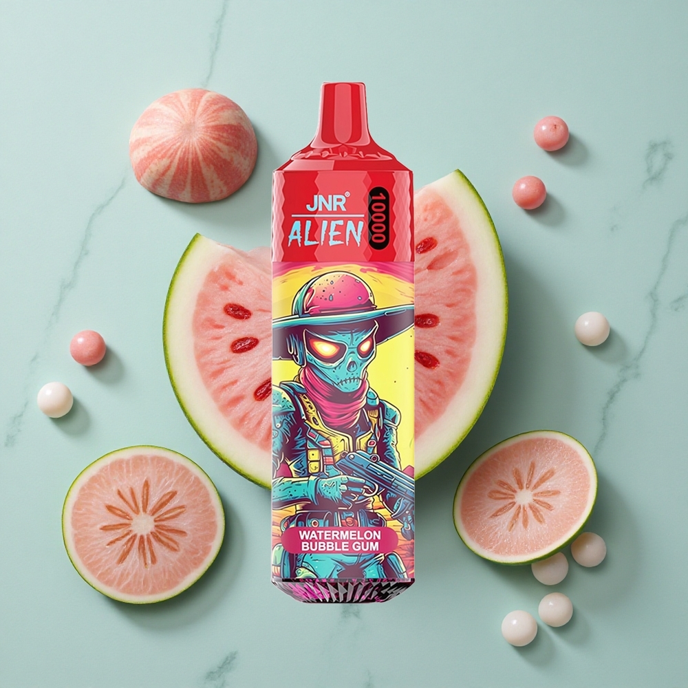 JNR Alien 10000 Puffs Wassermelone Bubble Gum 850mAh RGB LED vape großhandel Deutschland