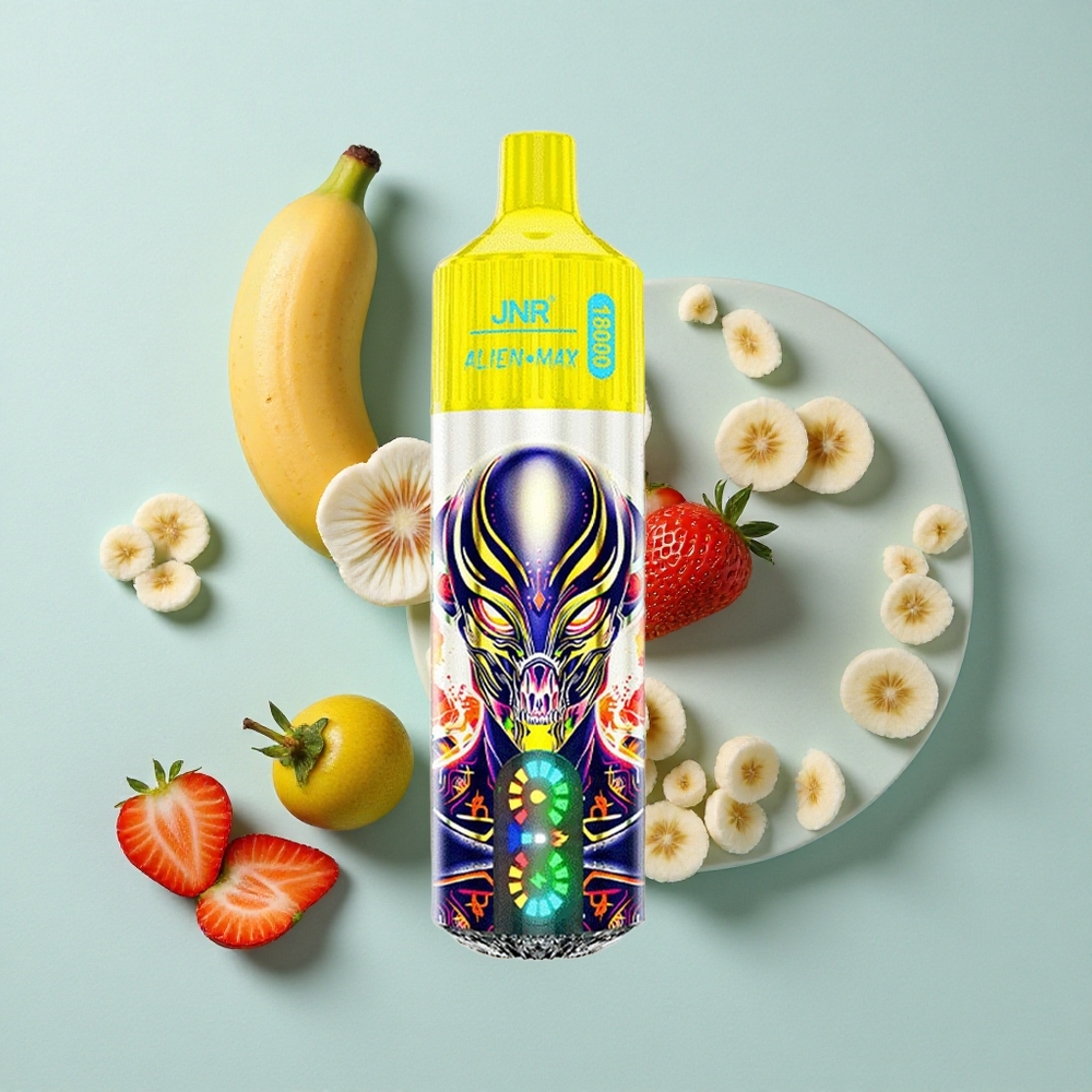 JNR Alien Max 18000 Puffs Erdbeere Banane Smart LED Display Dual Mesh Coil vape großhandel Deutschland