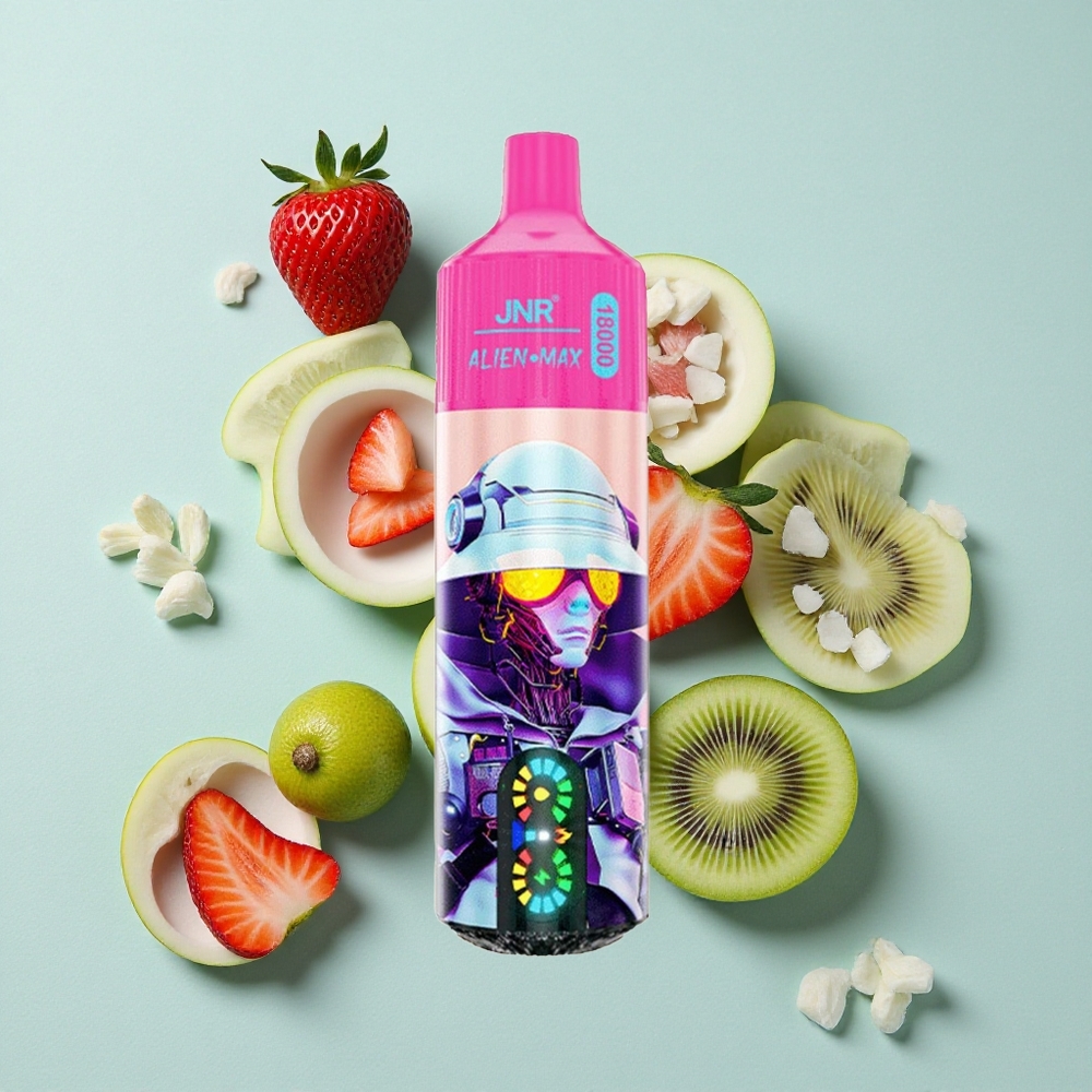 JNR Alien Max 18000 Puffs Erdbeere-Kiwi mit Smart LED Display  28ml E-Liquid vape großhandel Deutschland