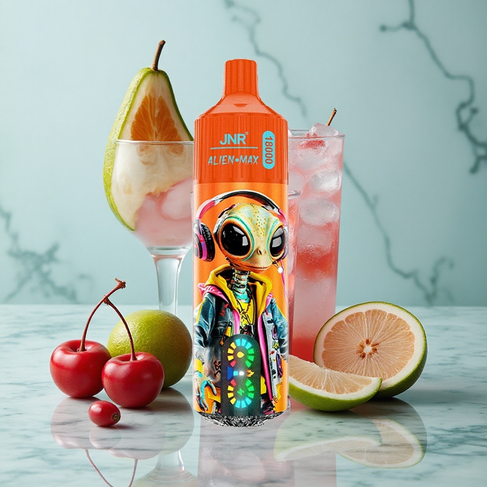 JNR Alien Max 18000 Puffs Fruchtige Kirsch-Cola mit Smart LED Display  Dual Mesh Coil vape großhandel Deutschland