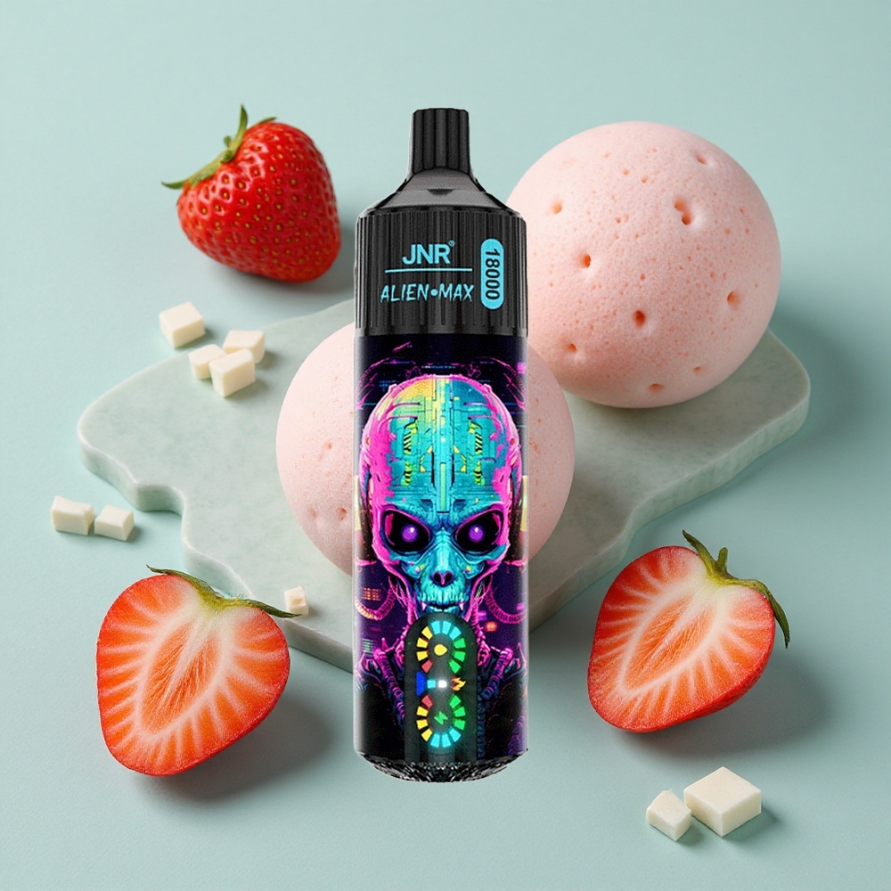 JNR Alien Max 18000 Puffs Hubba Bubba Erdbeere Dual Mesh Coil vape großhandel Deutschland