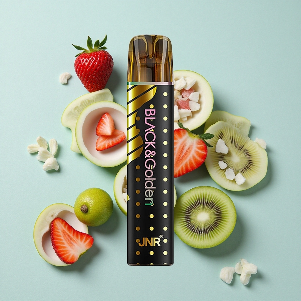JNR BlackGolden 600+200 Puffs Erdbeere-Kiwi 550mAh vape großhandel Deutschland