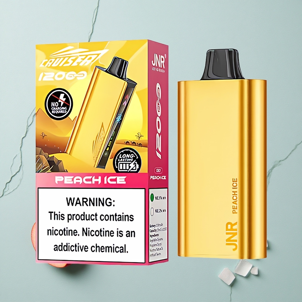 JNR Cruiser 12000 Puffs Pfirsich Eis No-Charge Wegwerf-Vape mit 3500 mAh Akku vape großhandel Deutschland