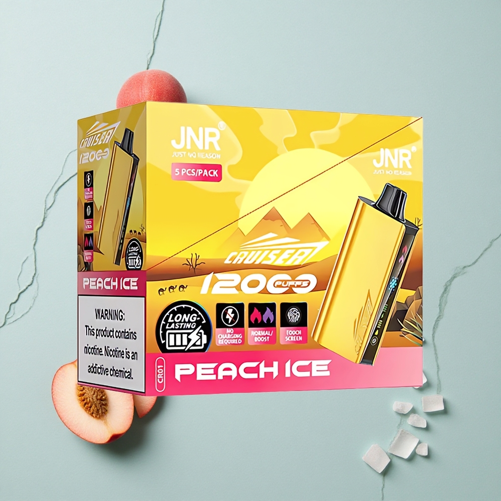 JNR Cruiser 12000 Puffs Pfirsich Eis No-Charge Wegwerf-Vape mit 3500 mAh Akku vape großhandel Deutschland