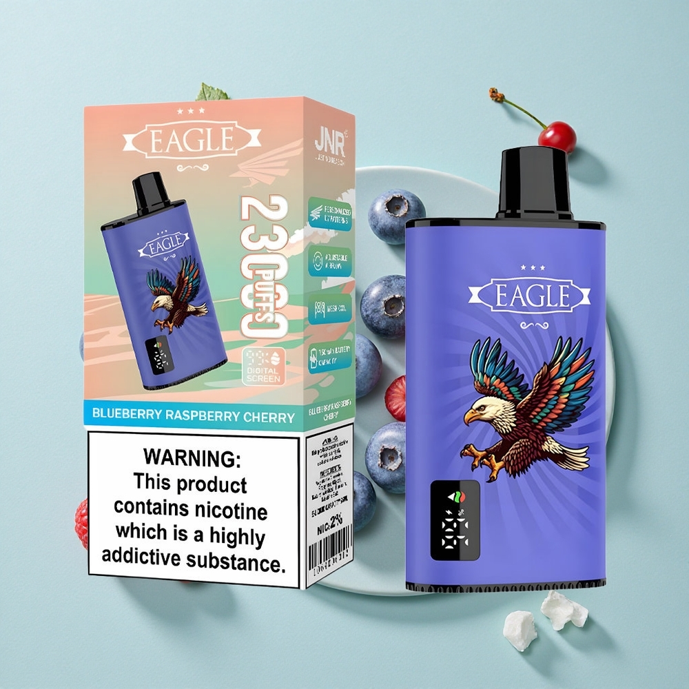 JNR EAGLE Smart 23000 Puffs Blaubeere Himbeere Kirsche Digitales Display Typ-C Ladeanschluss vape großhandel Deutschland
