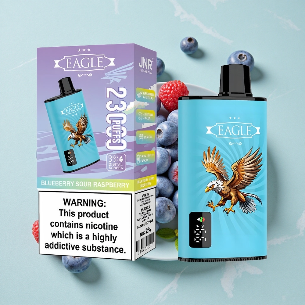 JNR EAGLE Smart 23000 Puffs Blaubeere-Sauer-Himbeere Digitales Display Typ-C-Ladeanschluss vape großhandel Deutschland