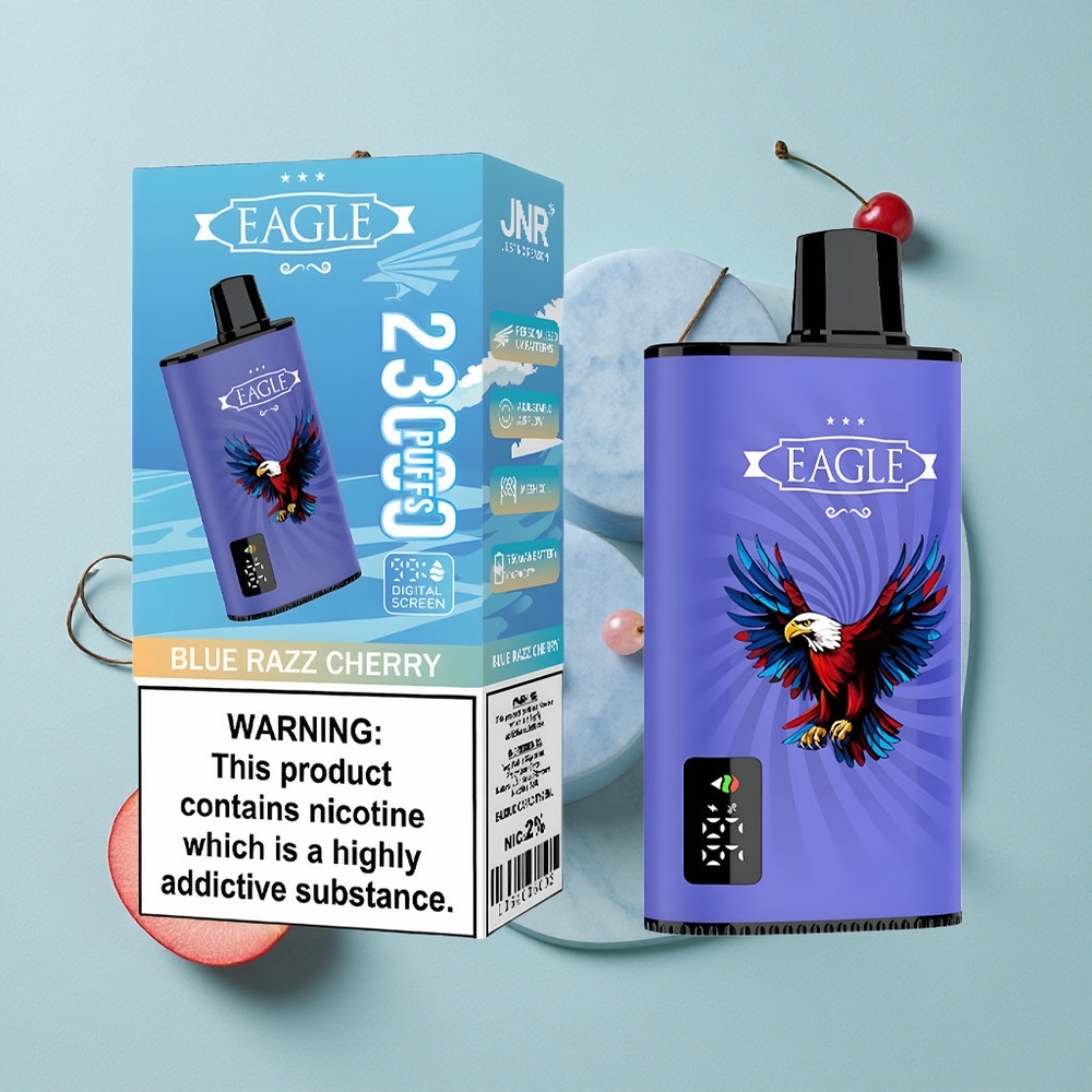JNR EAGLE Smart 23000 Puffs Blaue Himbeere Kirsche Digitales Display Typ-C-Ladeanschluss vape großhandel Deutschland
