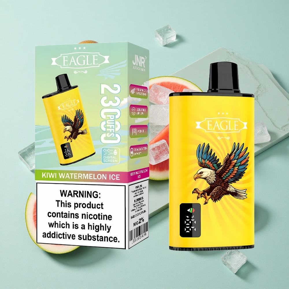 JNR EAGLE Smart 23000 Puffs Einweg-Vape Kiwi Wassermelone Eis Digitales Display Typ-C-Ladeanschluss vape großhandel Deutschland