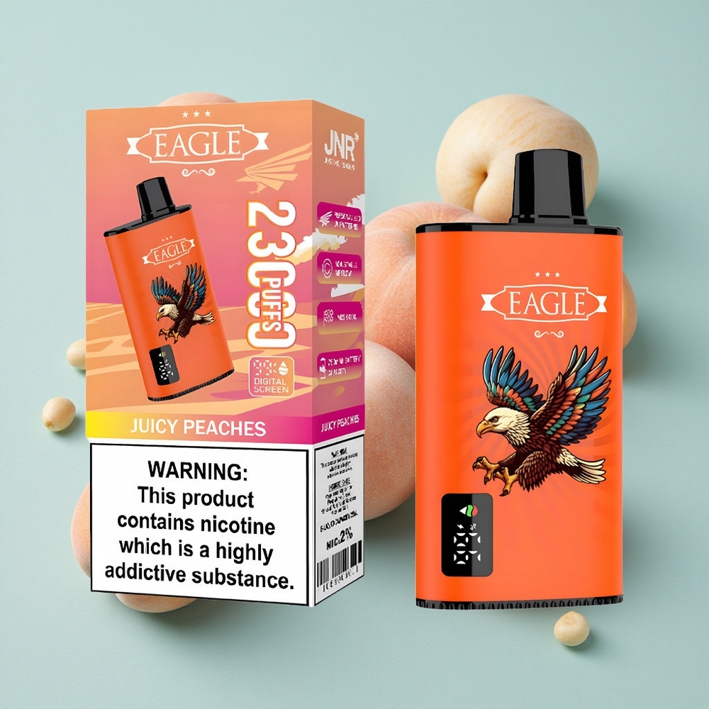 JNR EAGLE Smart 23000 Puffs Saftige Pfirsiche Digitales Display 25ml e-Liquid vape großhandel Deutschland