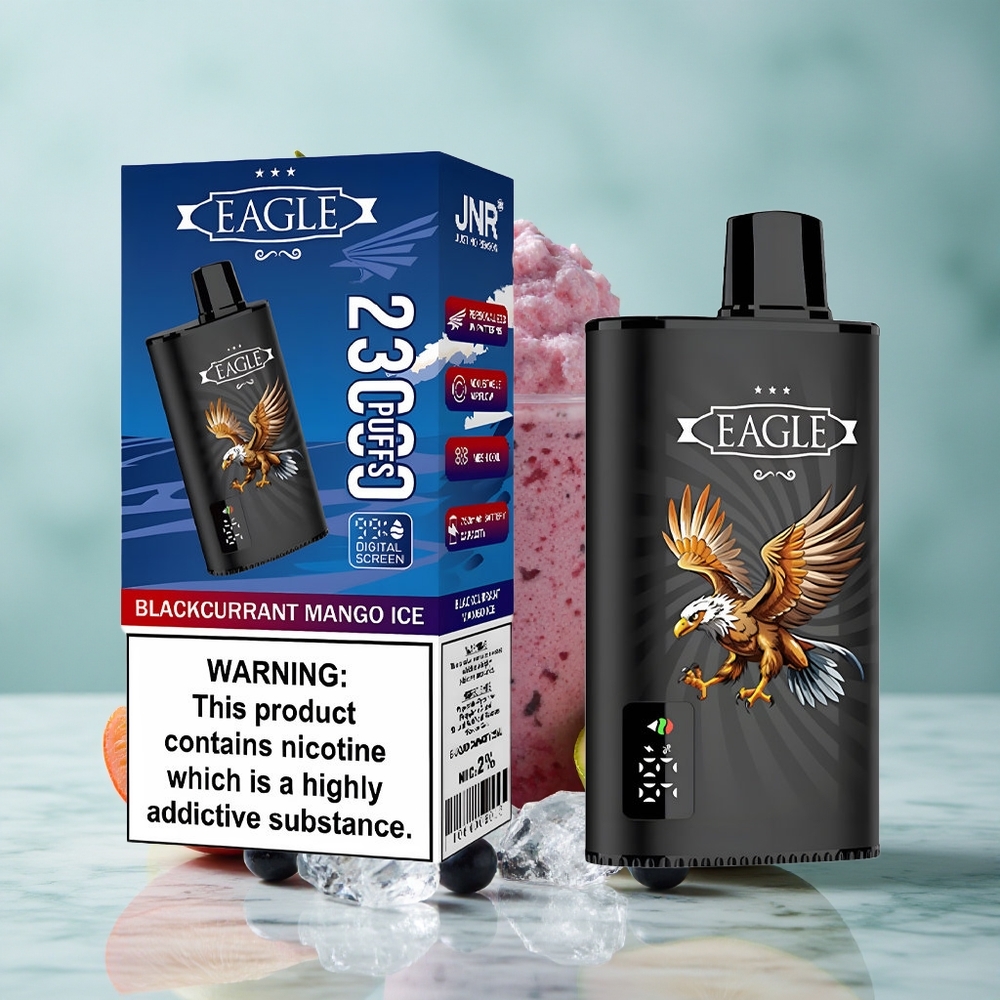 JNR EAGLE Smart 23000 Puffs Schwarzbeere Mango Eis Digitales Display Typ-C Ladung vape großhandel Deutschland
