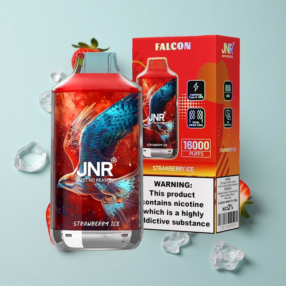 JNR Falcon 16000 Puffs Erdbeer-Eis Dual Mesh Coil vape großhandel Deutschland