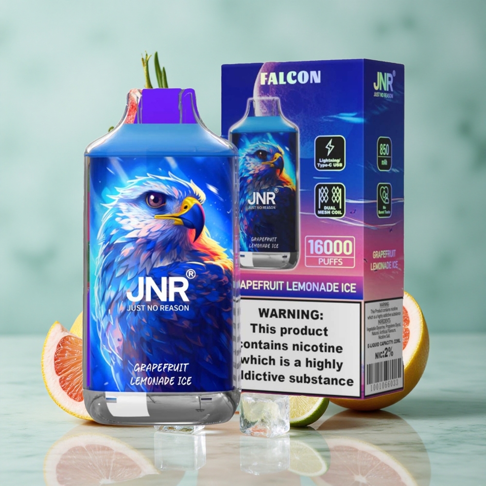 JNR Falcon 16000 Puffs Grapefruit-Zitronenlimonade-Eis Dual Mesh Coil vape großhandel Deutschland