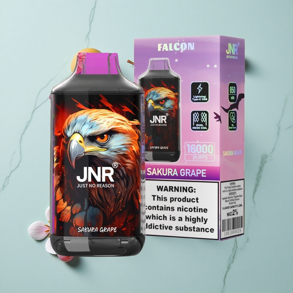 JNR Falcon 16000 Puffs Sakura Traube Dual Mesh Coil vape großhandel Deutschland