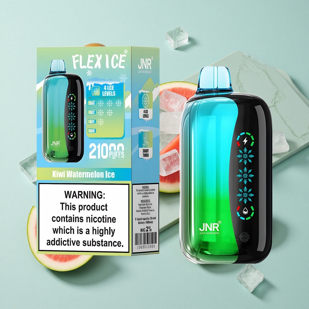 JNR Flex Ice 21000 Puffs Kiwi Wassermelone Eis Touch Screen vape großhandel Deutschland