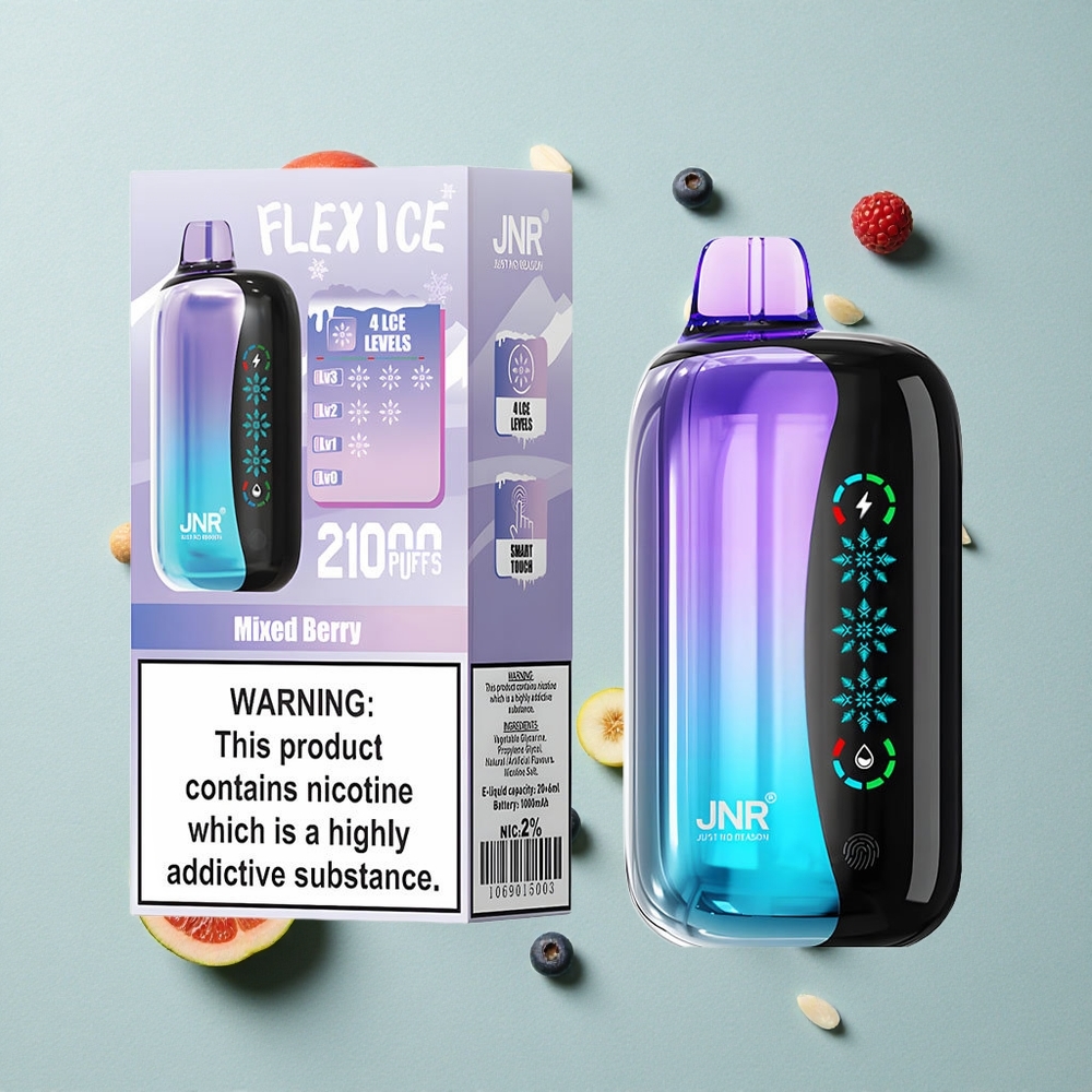 JNR Flex Ice 21000 Puffs Mixed Beere Eis Einstellbar Touch Screen vape großhandel Deutschland