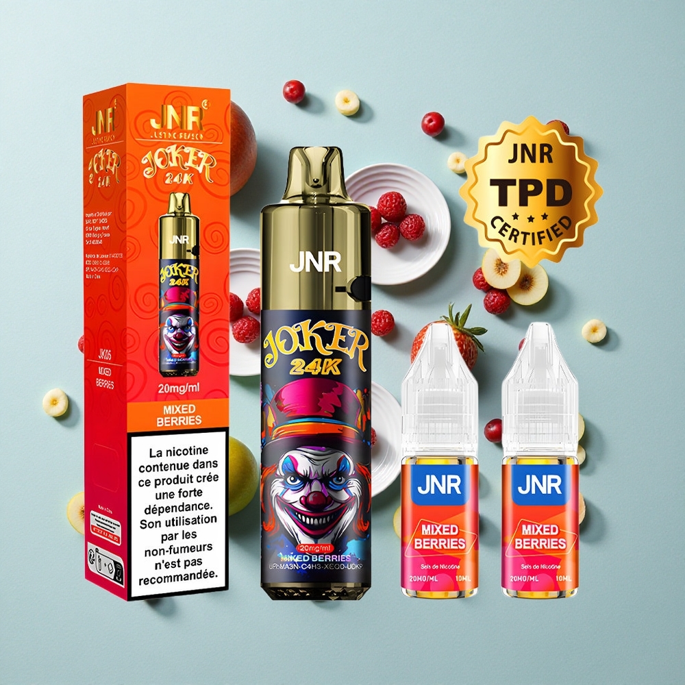 JNR Joker 24K Puffs Beerenmix Refillable Pod Typ-C Ladung vape großhandel Deutschland