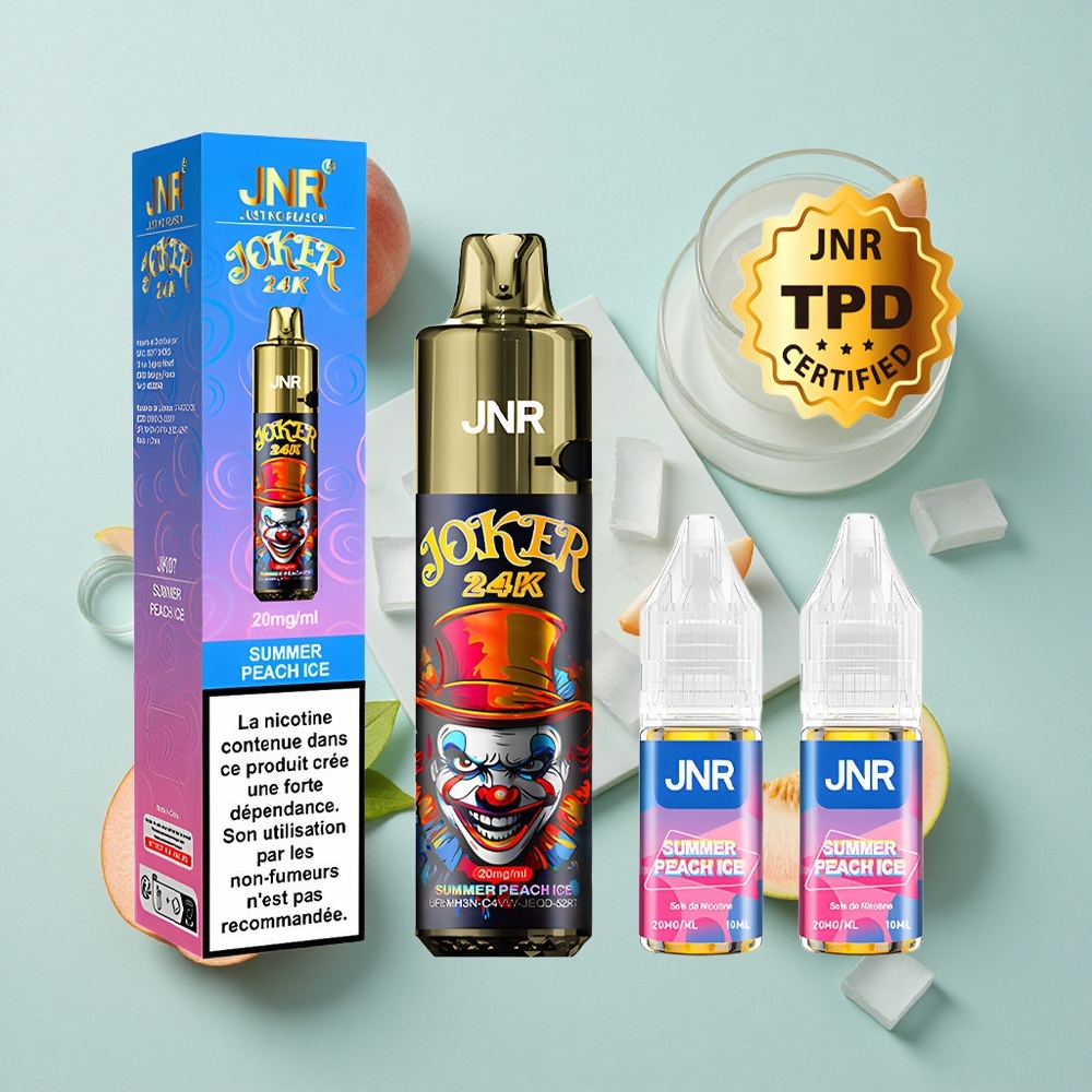 JNR Joker 24K Puffs Sommer Pfirsich Eis Refillable Pod Typ-C Laden vape großhandel Deutschland