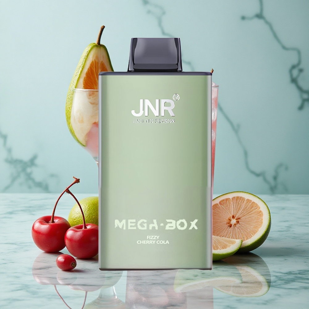 JNR Mega Box 25000 Puffs Fizzy Kirsch-Cola Vape Großhandel Deutschland