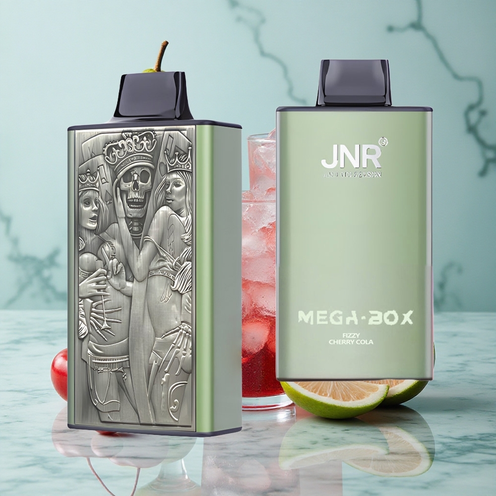JNR Mega Box 25000 Puffs Fizzy Kirsch-Cola Vape Großhandel Deutschland
